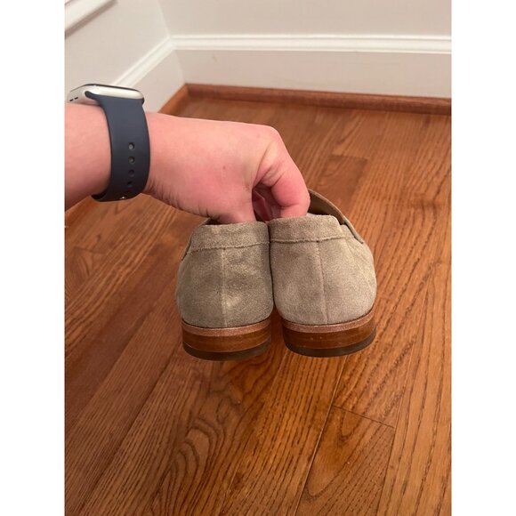 Bobbies Men's Stanley Beige Suede Leather Penny Loafers Size 40 - Picture 5 of 7